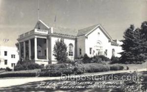 Real Photo Veteran's Hospital, Excelsior Springs, MO Sanitarium Writing on back 