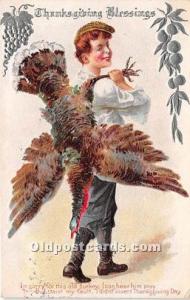  Thanksgiving Greetings Postcard 