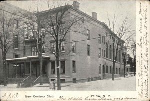 Utica NY New Century Club c1905 Postcard