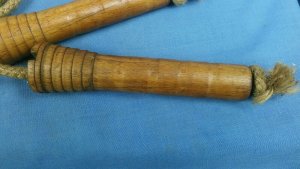 Vintage Skipping Rope With Wooden Handles (U)