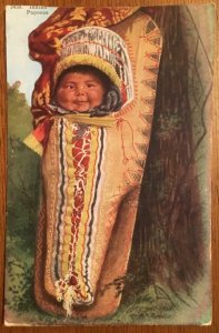 Indian Papoose Native American Baby 1903 HH Tammen Vintage Postcard