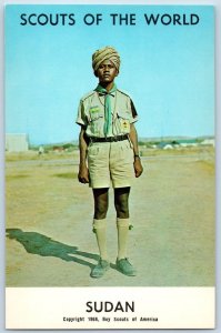 c1968's Sudan Scouts Of The World Boy Scouts Of America Youth Vintage Postcard