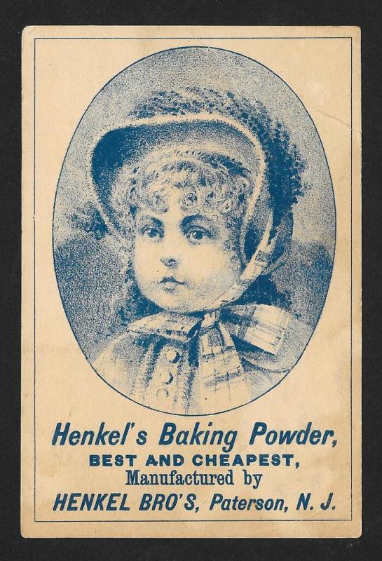 VICTORIAN TRADE CARDS (2) Henkel's Baking Powder Kids