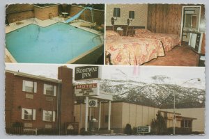 Roadside Motel Cafe~Cedar City UT Rodeway Inn Guest Room TV~Continental Postcard