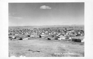 RPPC BAKER MONTANA REAL PHOTO POSTCARD (c. 1950s)