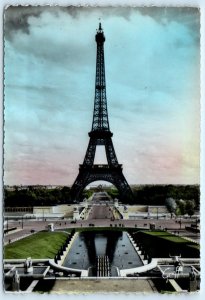 RPPC PARIS, FRANCE ~ Tinted EIFFEL TOWER  4x6 Greff Photo Postcard