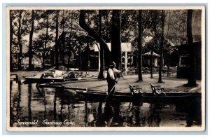 Brandenburg Germany Postcard Gasthaus Eiche(Oak Inn) Spreewald 1929 Posted