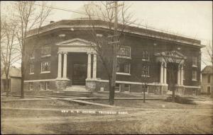 Tecumseh NE ME Church c1910 Real Photo Postcard