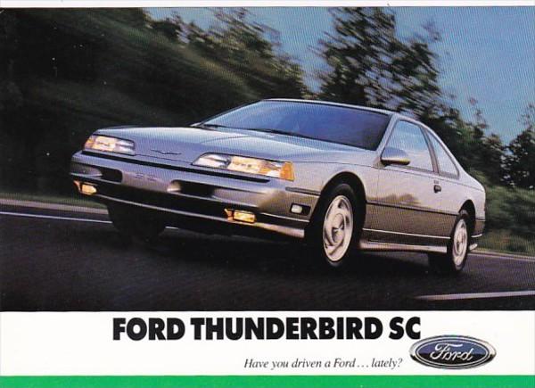 Advertising Ford Thunderbird SC