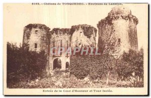Old Postcard Chateau de Tonquedec Lannion Entree surroundings of the Court of...
