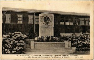 CPA Treboul- Stele elevee a la memoire du Fondateur FRANCE (1026751)