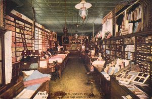 1910, The Mill Store Rock Island, IL, Dry Goods, Show and Grocery,Old Postcard