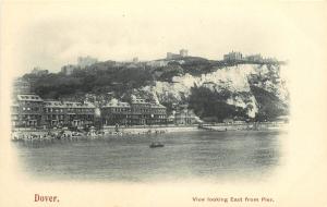 Vintage Postcard Dover county  Kent Ireland looking East from Pier