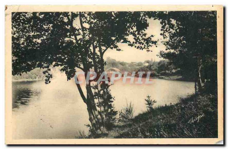 Old Postcard Around Saint Leonard Haute Vienne Lake Dam in Dognon Bridge