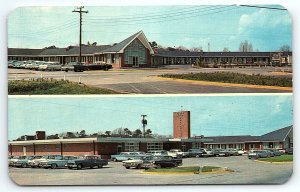 1950s WILLIAMSTON NC TOWN AND COUNTRY RESTAURANT ROSS MOTEL POSTCARD P2969