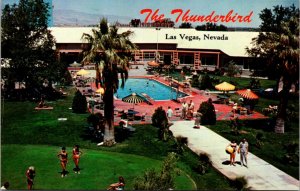 Postcard Swimming Pool at The Thunderbird Hotel in Las Vegas, Nevada