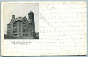 WEST LEBANON NH HIGH SCHOOL ANTIQUE POSTCARD