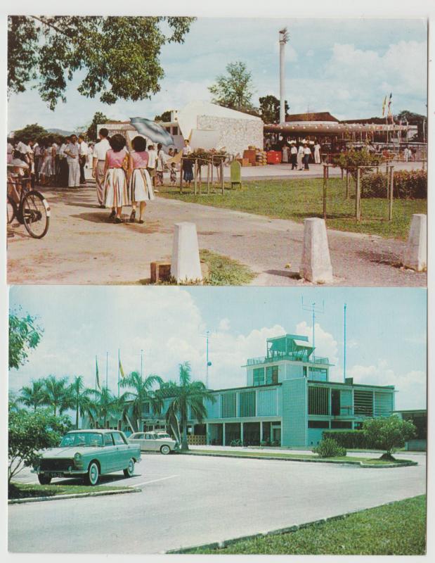 MALAYSIA LOT OF 2 airport Kuala Lumpur Tengku Abdul Rahman Park Postcard