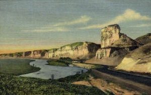 Toll Gate Rock and Palisades - Green River, Wyoming