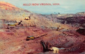 Hello From Virginia Modern Iron Ore Mining Virginia, Minnesota USA View Postc...