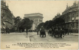 CPA PARIS 16e Avenue du Bois de Boulogne - L'Arc de Triomphe (66615)