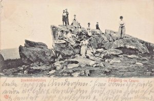 FELDBERG im TAUNUS HESSE GERMANY~ BRUNHILDISBETTFELSEN~1905 PHOTO POSTCARD