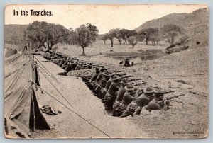 US Army Infantry In The Trenches - 1903 Springfield 30-06 - Postcard