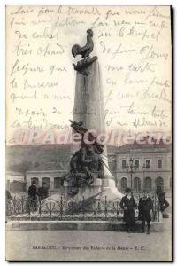 Postcard Old Bar Le Duc Monument Of The Children Of The Meuse