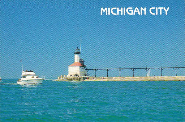 North Pier Lighthouse Michigan City Indiana