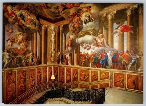 The King's Staircase Hampton Court Palace, Middlesex - Art Postcard Verrio