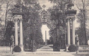 Germany Potsdam Eingang zum Park von Sanssouci