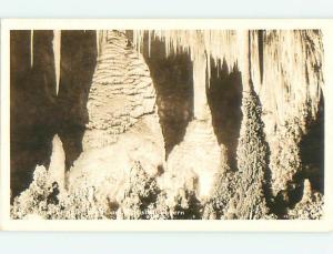 Pre-1942 rppc CAVERNS - TEMPLE PIKE ROOM Carlsbad New Mexico NM t2739