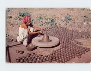 Postcard Potter At Work, India