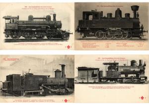 AUSTRIA - HUNGARY, TRAINS, LOCOMOTIVES RAILWAY 42 Vintage Postcards Incl. FLEURY