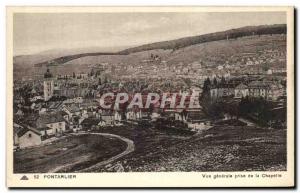 Old Postcard Pontarlier Vue Generale Chapel Jack