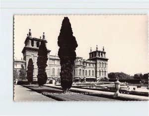 Postcard Blenheim Palace West Front French Water Gardens England