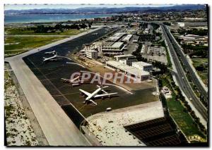 Nice Modern Postcard L & # 39Aeroport View Outlet To Antibes and Cagnes