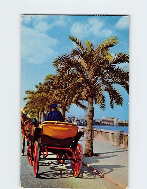 Postcard Paseo Maritimo, Palma, Spain