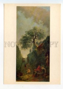 490797 USSR 1981 Hubert Robert Green Wall Hermitage Old postcard