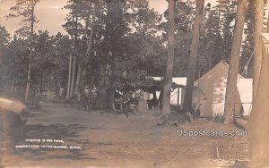 Camping in the Pines in Interlachen, Michigan