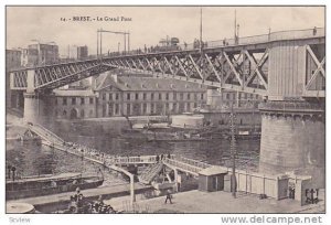 Bridge, Le Grand Pont, Brest (Finistere), France, 1900-1910s