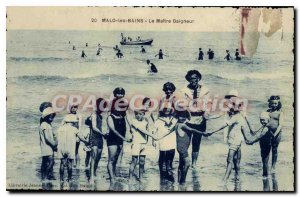 Old Postcard Malo les Bains Le Maitre Bather