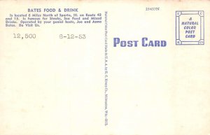 Marissa Illinois Bates Food and Drink Vintage Postcard AA65516 