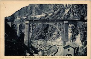 CPA FONTAN - La Pont de Sarassoui (ligne NICE Coni) (351234)