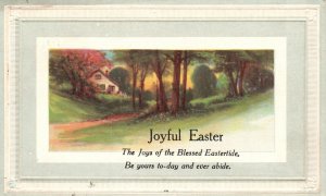 Vintage Postcard 1910's Joyful Easter The Joy Of Blessed Eastertide Be Yours