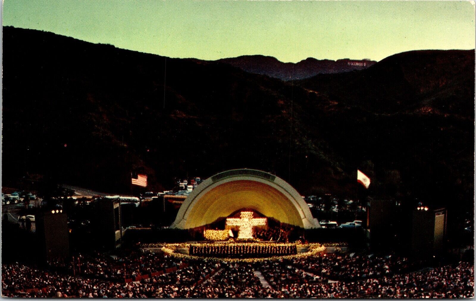 Easter Sunrise Service Hollywood Bowl Amphitheatre Hollywood CA Chrome