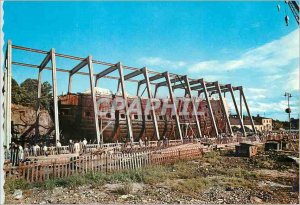 Postcard The Modern Warship Vasa in the Dry Dock Boat