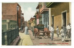 Puerto Rico - San Juan. Calle de la Luna (Moon Street) ca 1909