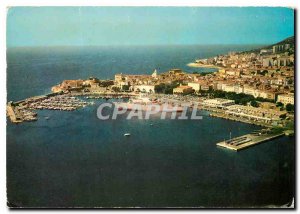 Modern Postcard Ajaccio Corsica View of the Port and departure of the Ile de ...