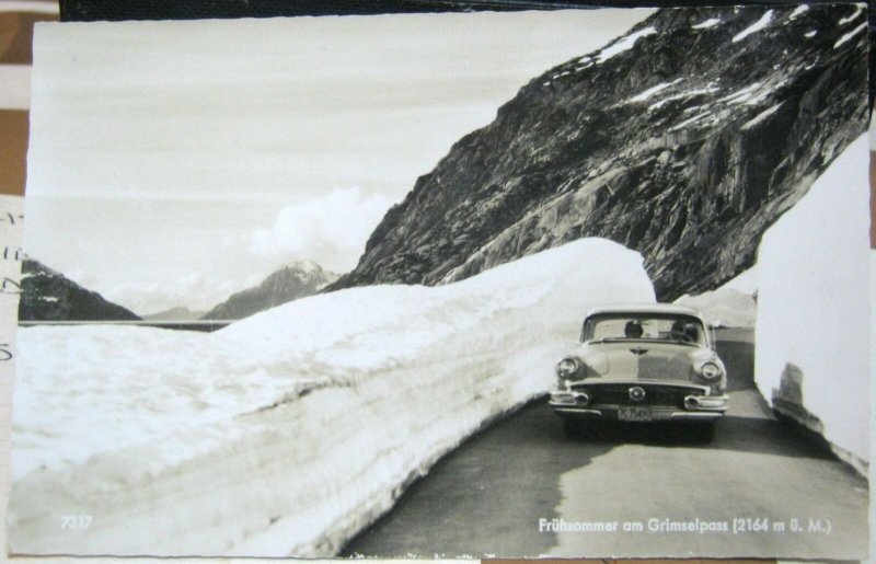 Switzerland Fruhammer am Grimselpass RPPC - unposted